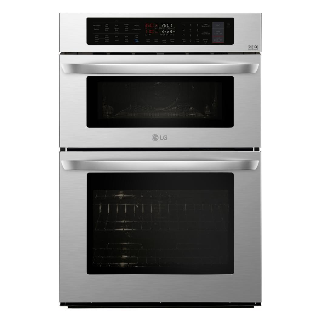 LG 6.4 cu. ft Combination Wall Oven in Stainless LWC3063ST