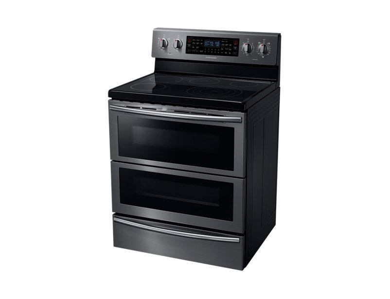 5.8 cu. ft. Slide-in Electric Range with Dual Convection in Black Stainless  Steel Range - NE58K9500SG/AA