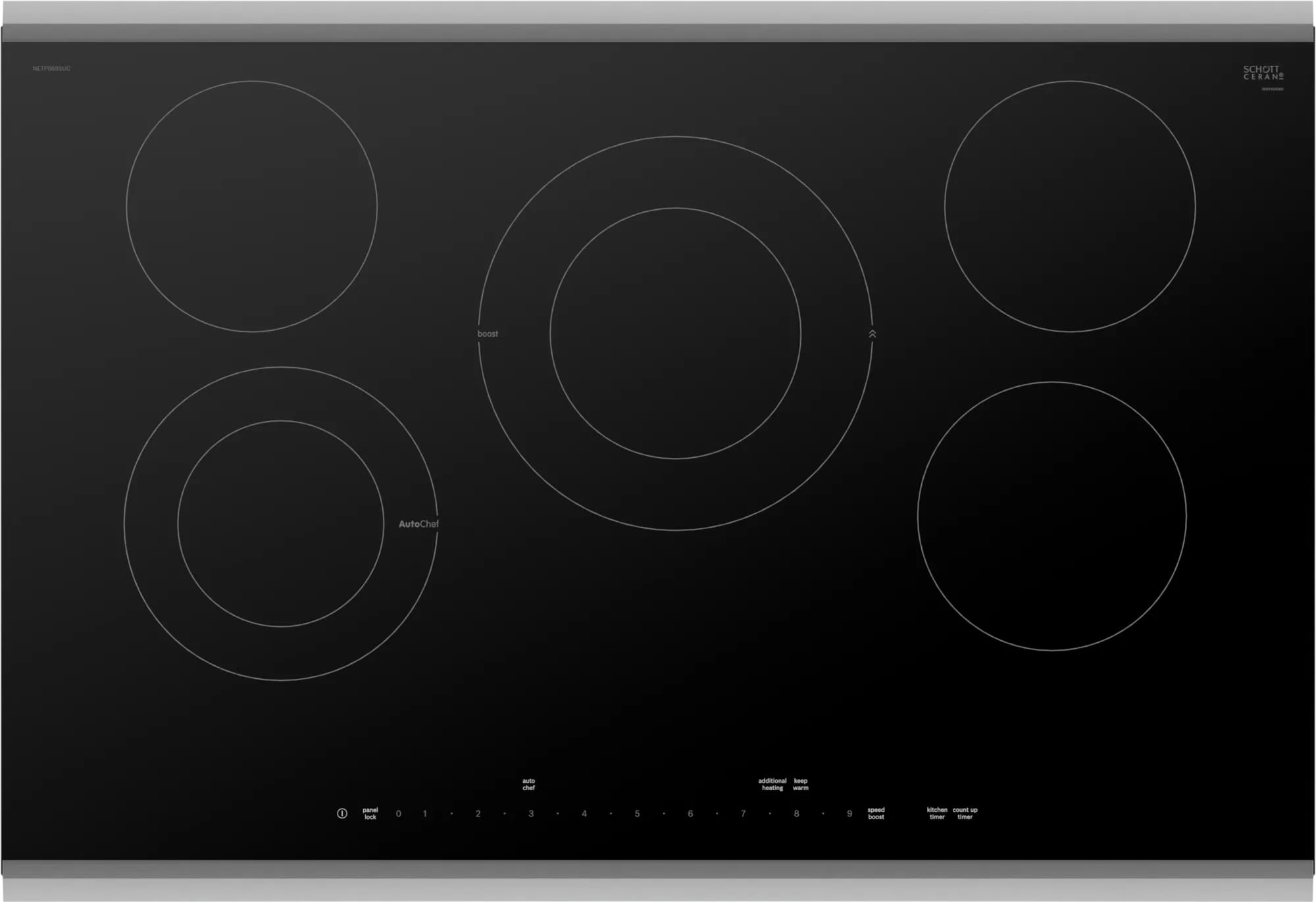 Bosch 37 inch wide Electric Cooktop in Black NET8669SUC