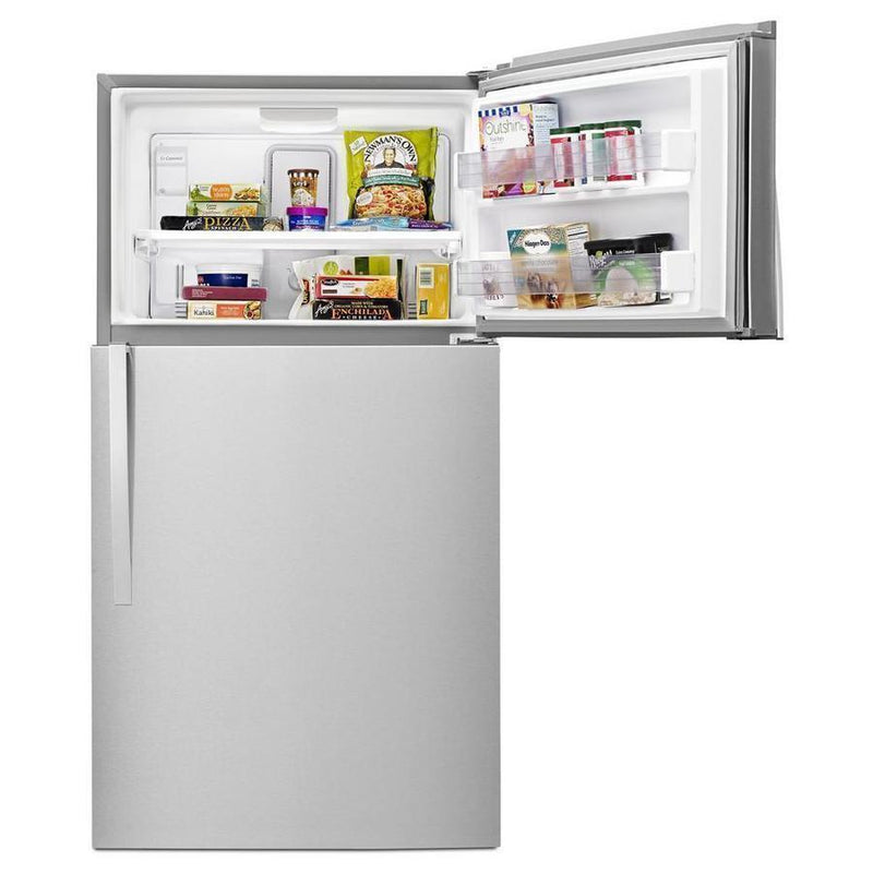 Whirlpool - 32.75 Inch 21.31 cu. ft Top Mount Refrigerator in Stainless - WRT541SZDM