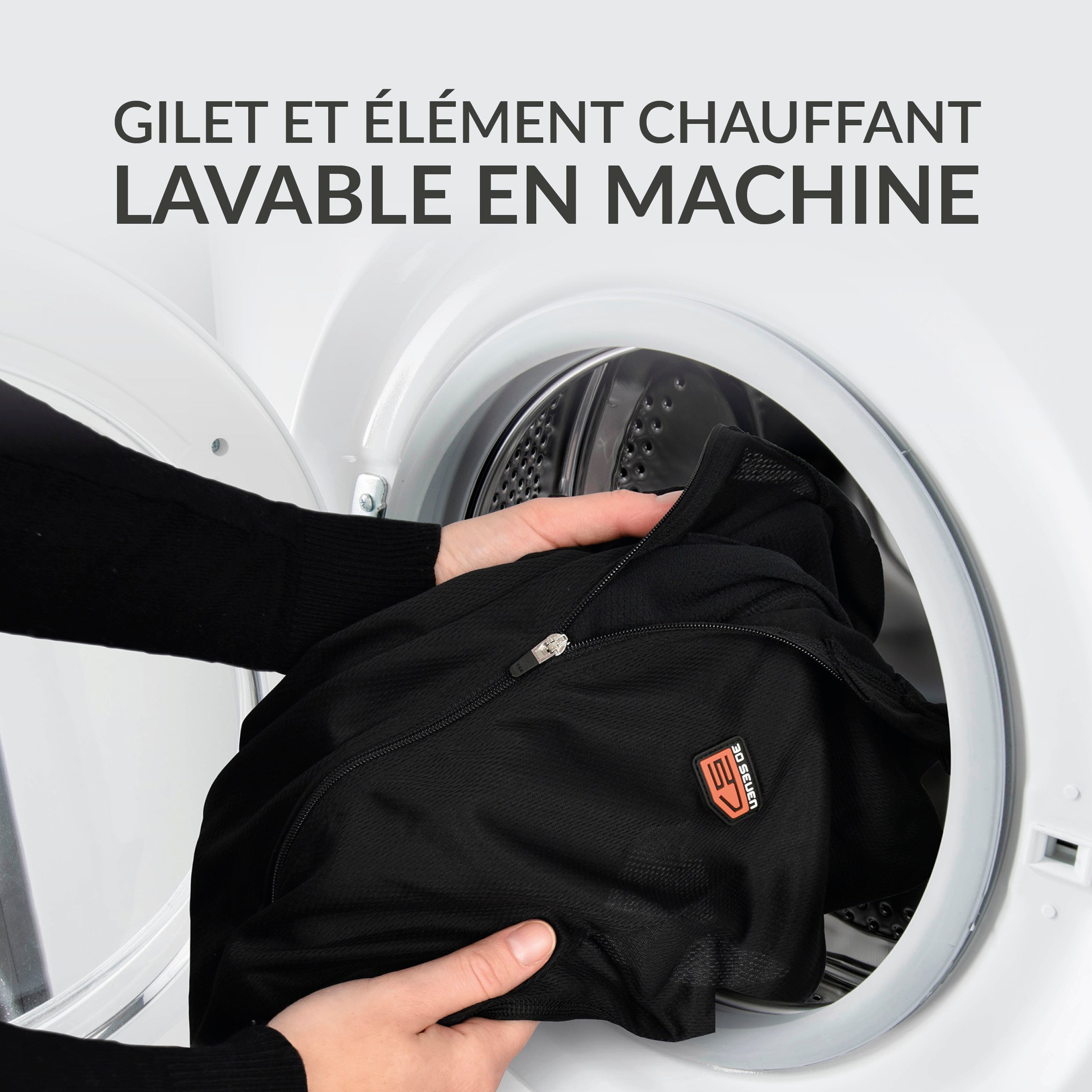 Veste chauffante avec prise USB et batterie 5000 mAh - Taille S