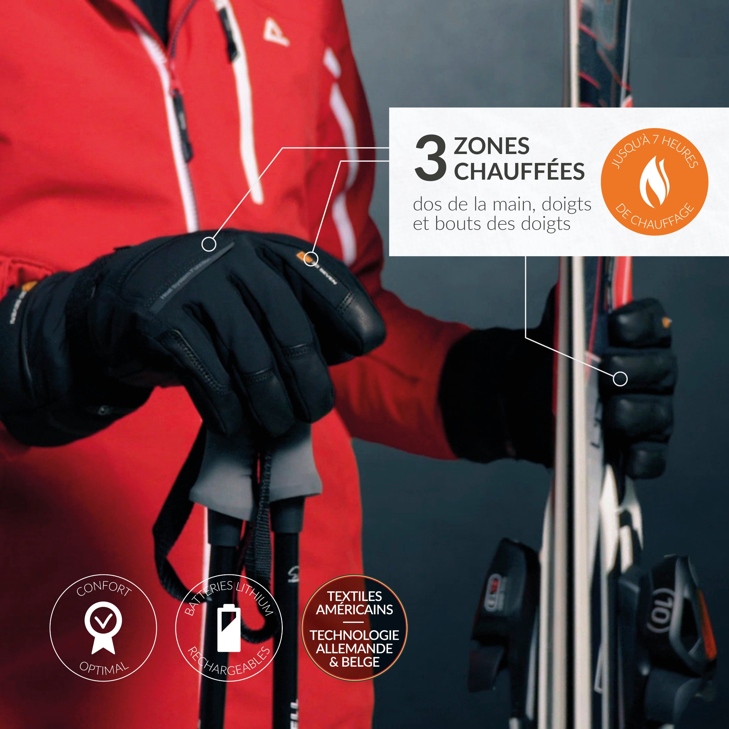 Gants imperméables Forss avec isolant PrimaLoft®