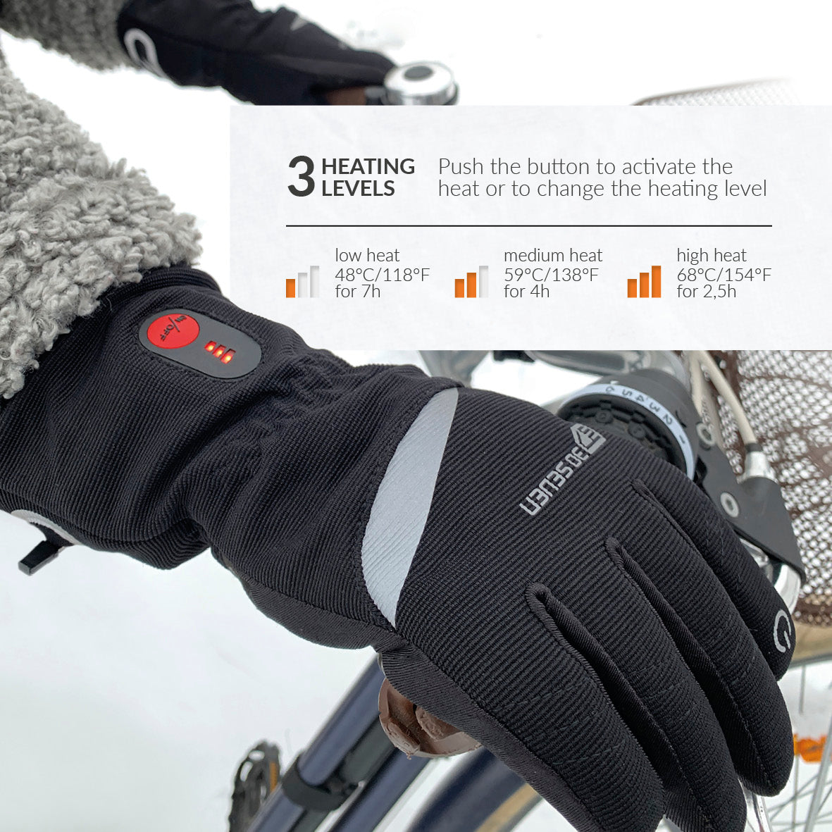 Stay Warm & Dry While Cycling in Heated, Grip Gloves! – 30seven