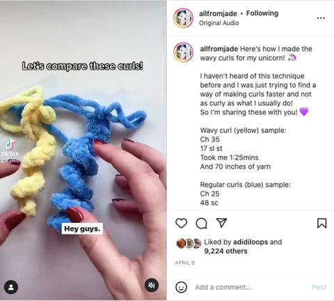 instagram reels example for a product based small business