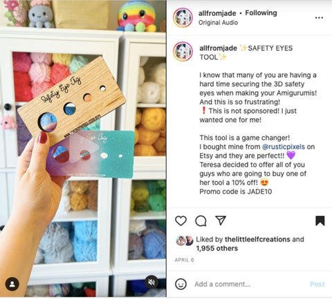 Instagram reels tip from allfromjade for favourite tool