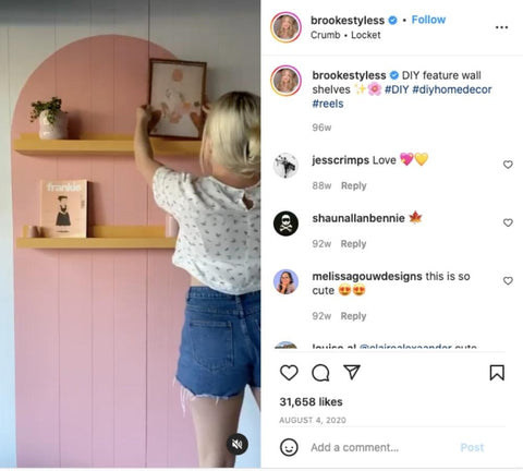 instagram reels example for a product based small business