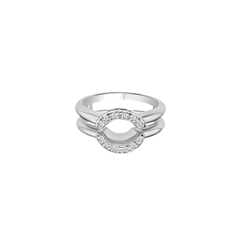Cooper Jewelers .45 Carat Round Cut Diamond Platinum Insert Ring