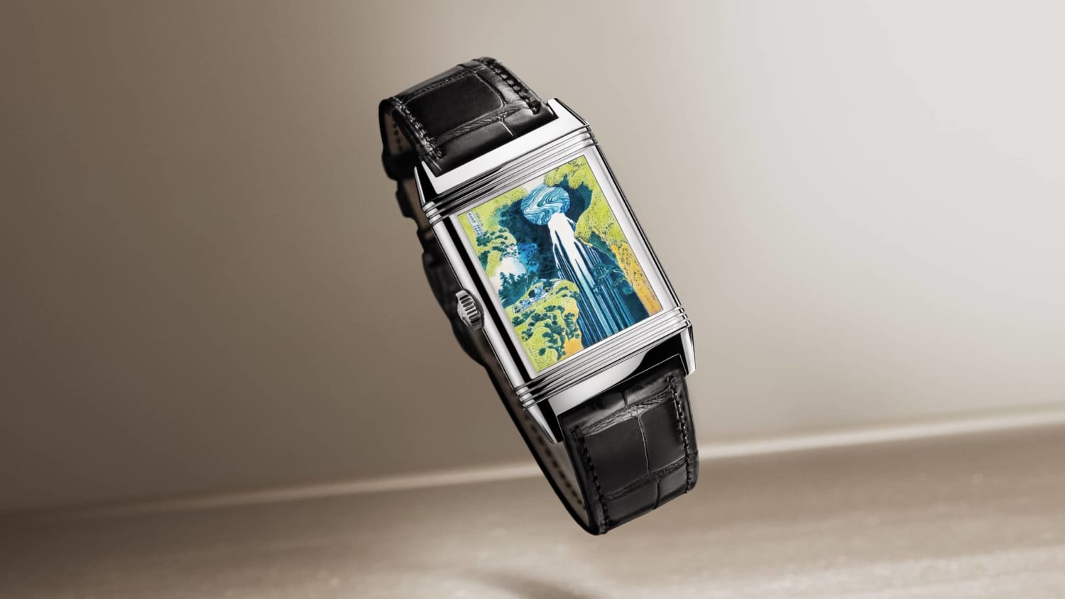 DISCOVER THE NEW REVERSO TRIBUTE ENAMEL HOKUSAI ‘AMIDA FALLS’