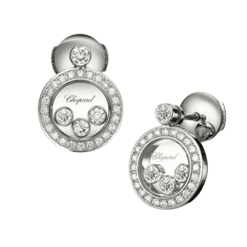 Cooper Jewelers Happy Diamonds White Gold Diamond Earrings - 833957-1001: