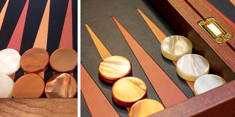 Backgammon en bois ou en cuir