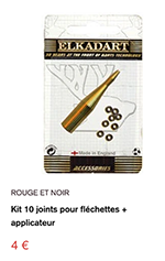 Joints en plastique pour fléchettes