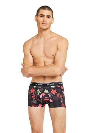 6 X Mens Bonds Microfibre Guyfront Trunk Underwear Circles & Stars 2Y5 –  Tie Store Australia