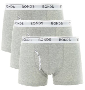 15 X Mens Bonds Guyfront Trunks Underwear Undies Grey Marle – Tie