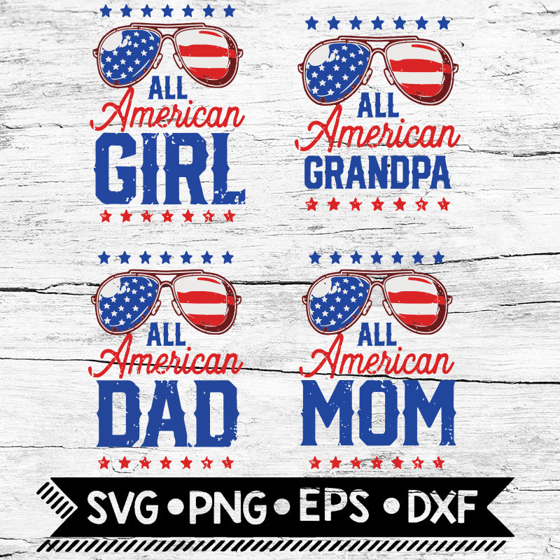 Download Family 4th Of July Bundle Flag America Svg Cricut File Svg Guru Svg