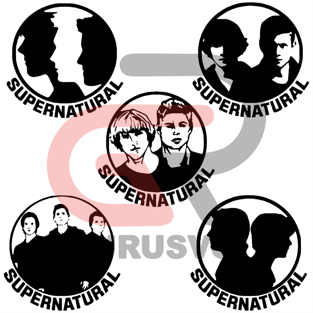 Download Supernatural Bundles Svg Svg Tv Shows Svg Dean Winchester Stencil Supe Guru Svg