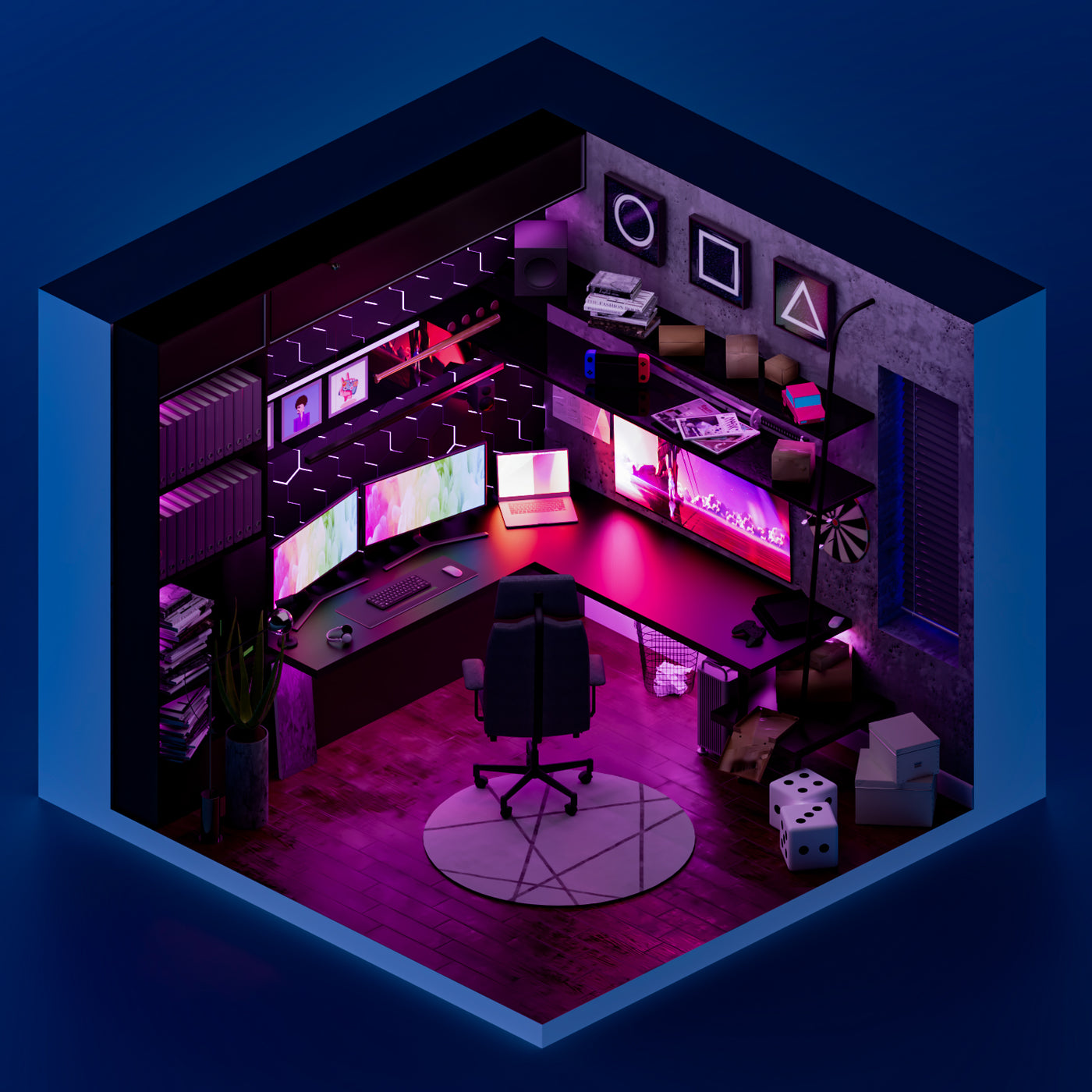 3D Model Gaming Room – Toffu Co
