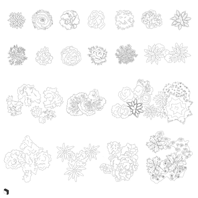 Cad Trees Top View – Toffu Co