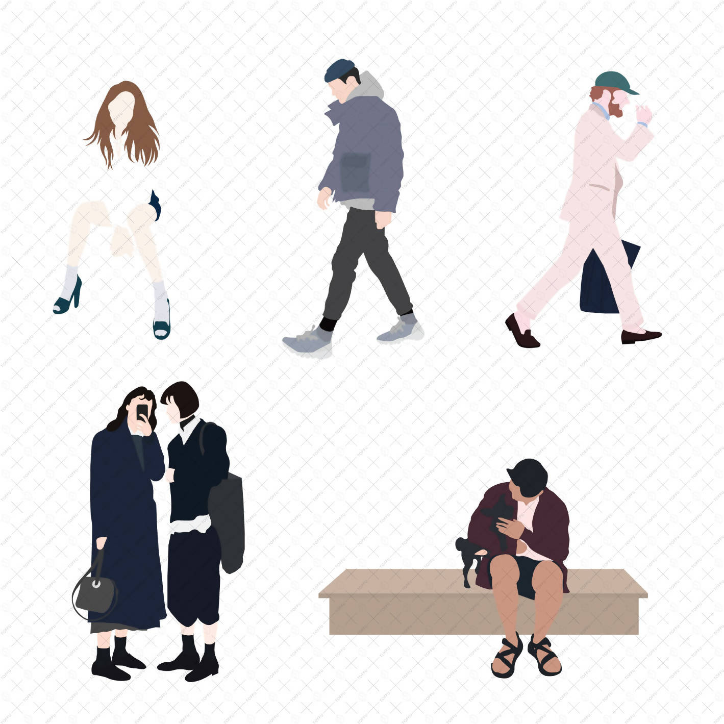 Flat Vector Human Scales 04 – Toffu Co