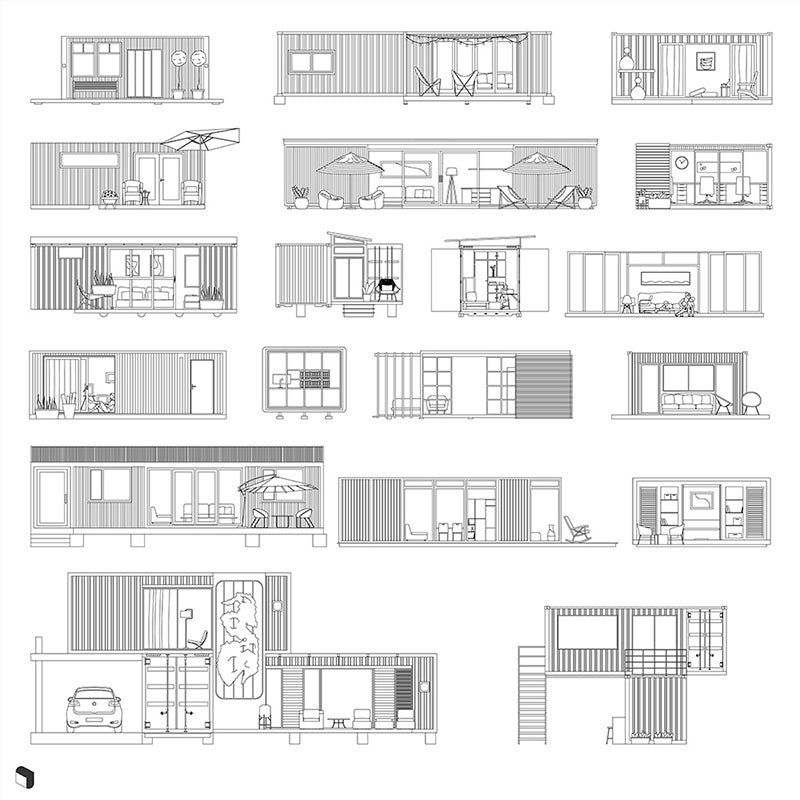 Cad Shipping Container Houses – Toffu Co