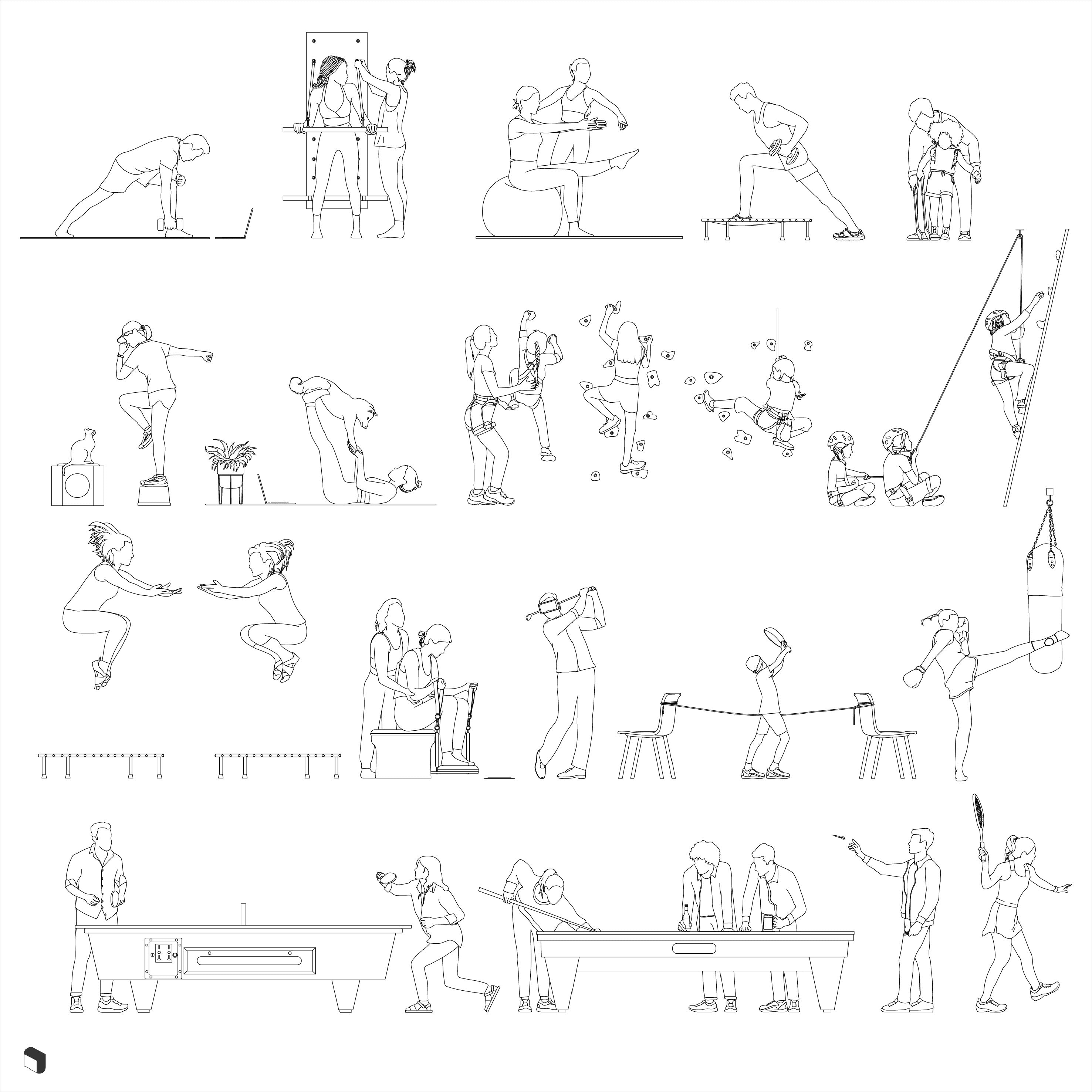 Dancing People - DWG File