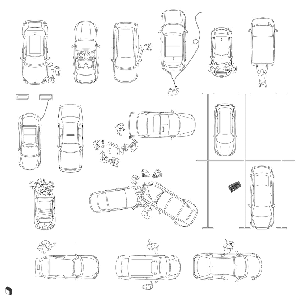 Cad Cars Top View 2 – Toffu Co