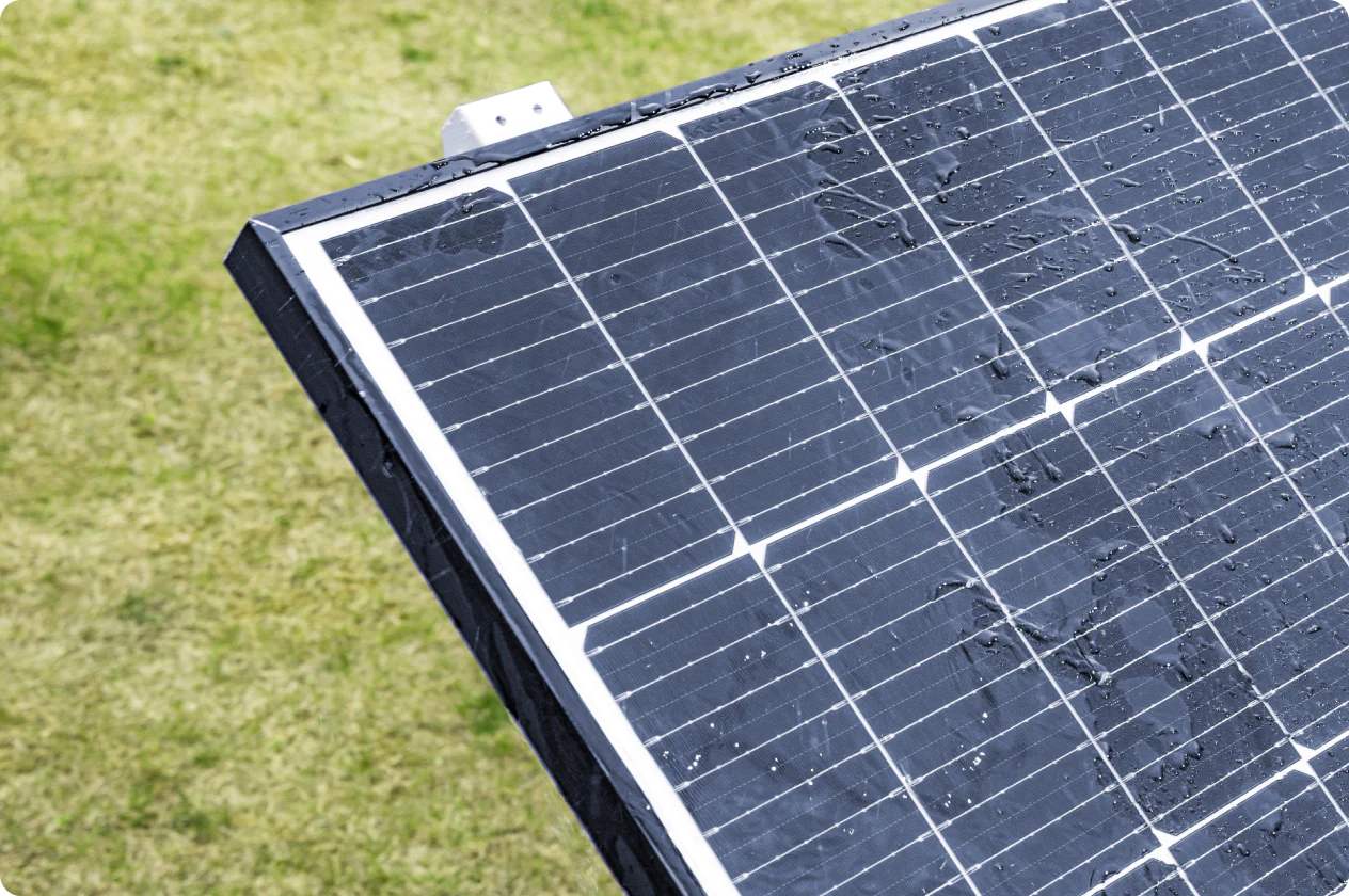 solarmodul sicher installiert und geschützt