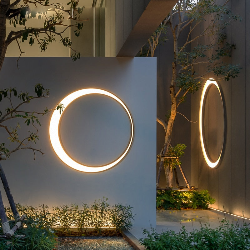 crescent wall light