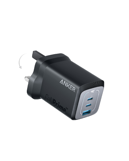 Anker 3-Port 67W GaN Wall Charger - Black