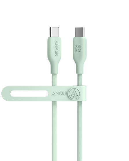 Anker 543 USB-C to USB-C Cable (Bio-Based) Natural Green / 3ft