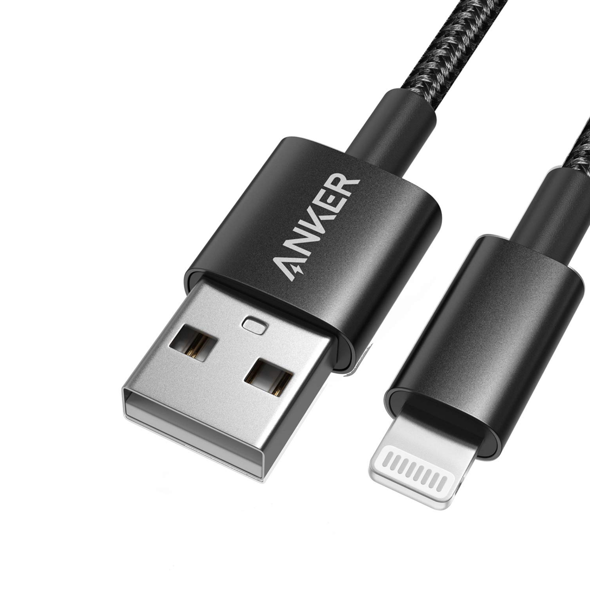 Anker 331 USB-A to Lightning Cable (Nylon) Black / 3.3 ft