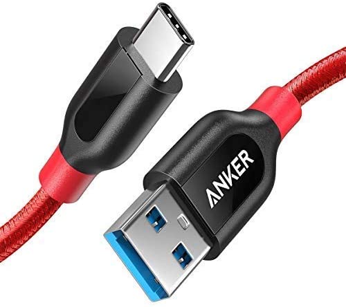 PowerLine+ USB-A to USB-C Cable Red