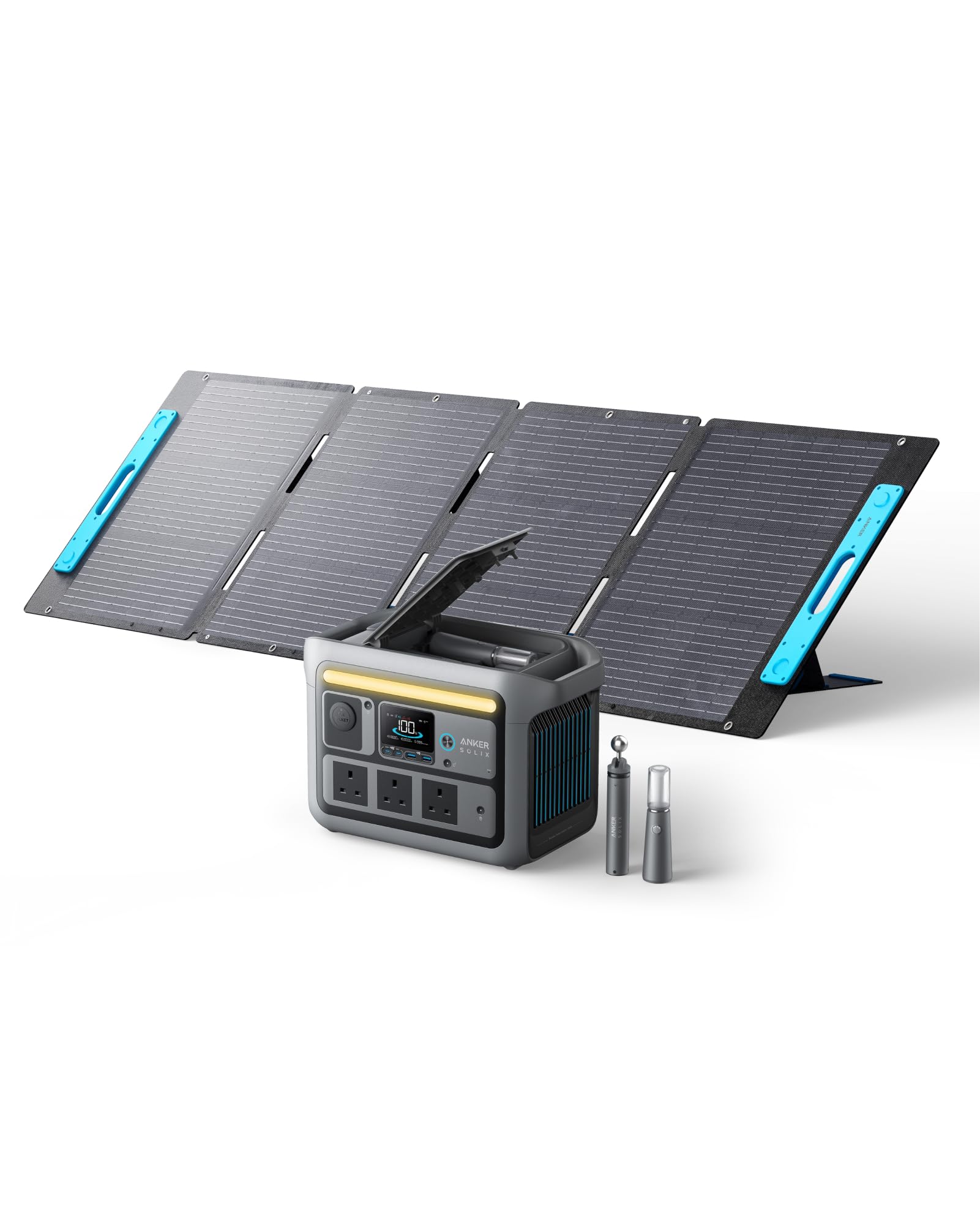 Anker SOLIX <b>C800 Plus</b> Portable Power Station + 200W Solar Panels