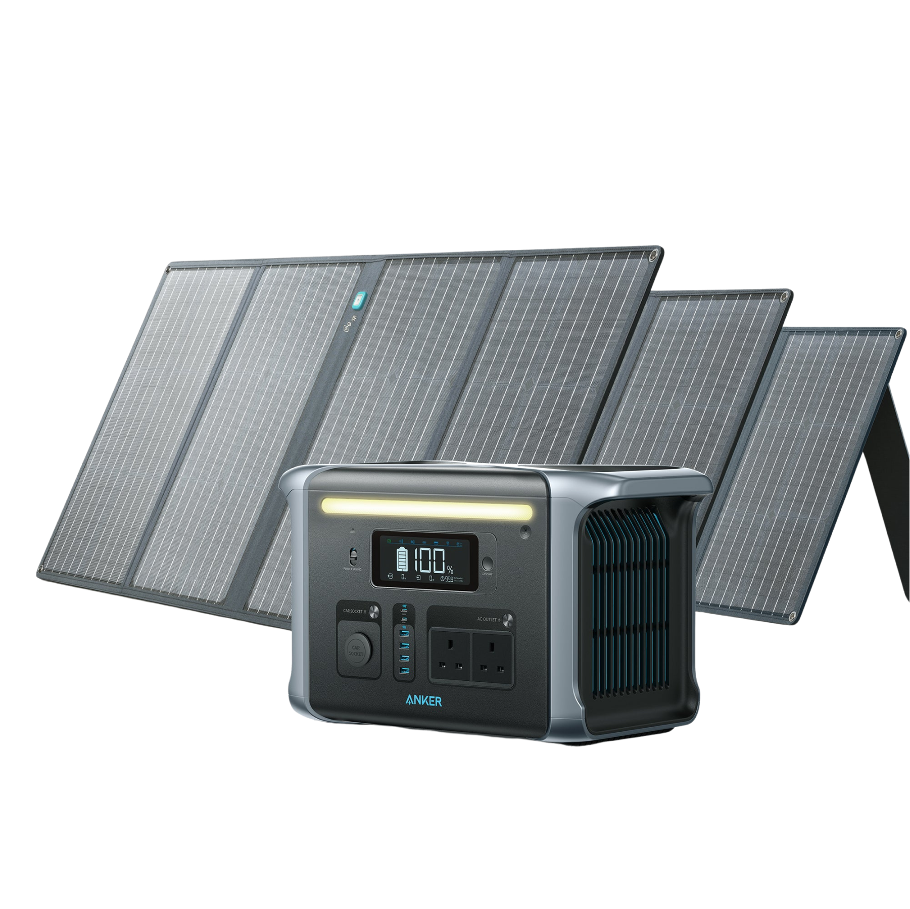 Anker SOLIX <b>F1200</b> Solar Generator + 3 × 100W Solar Panel