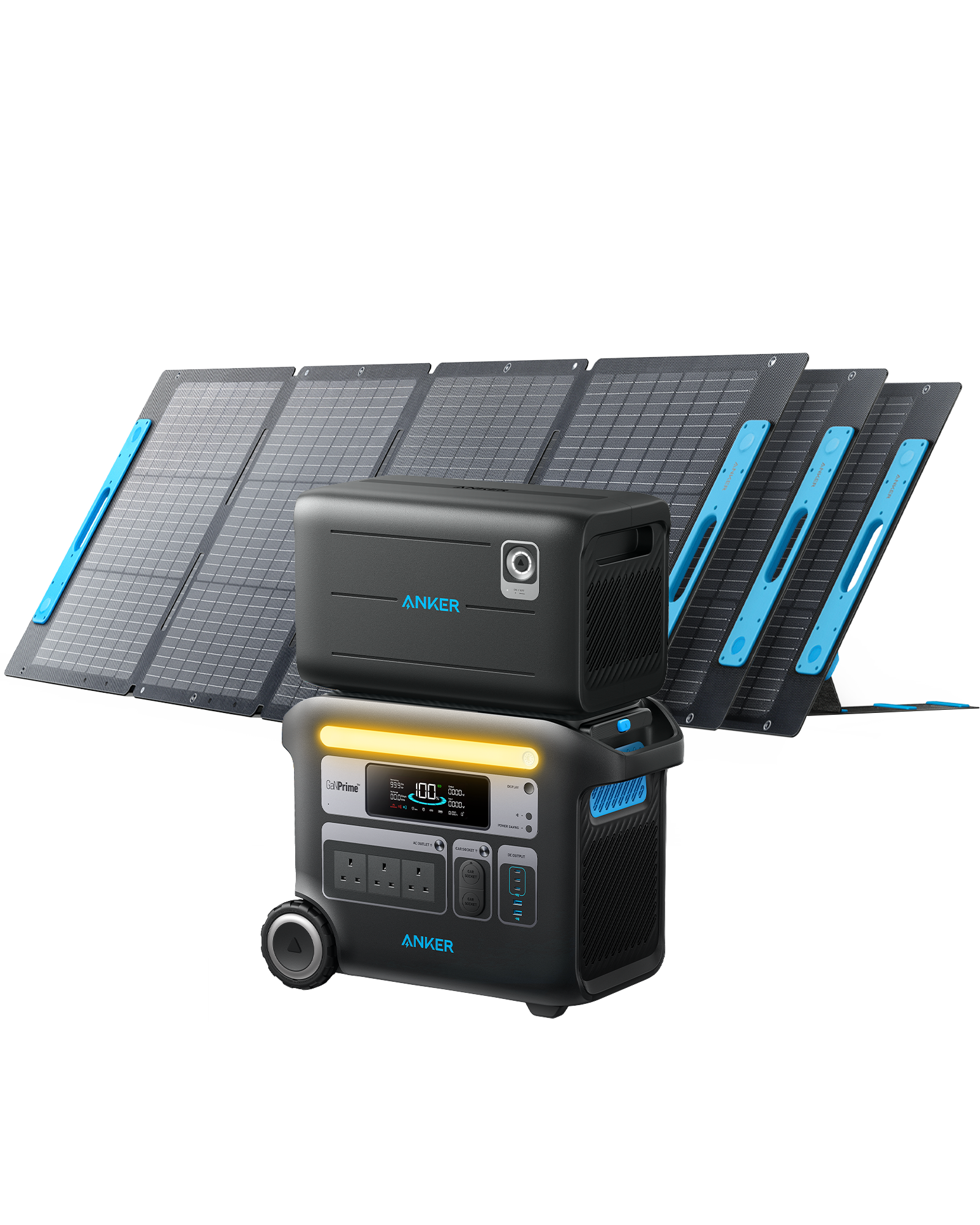 Anker SOLIX F2000 + Expansion Battery + 3 × 200W Solar Panel