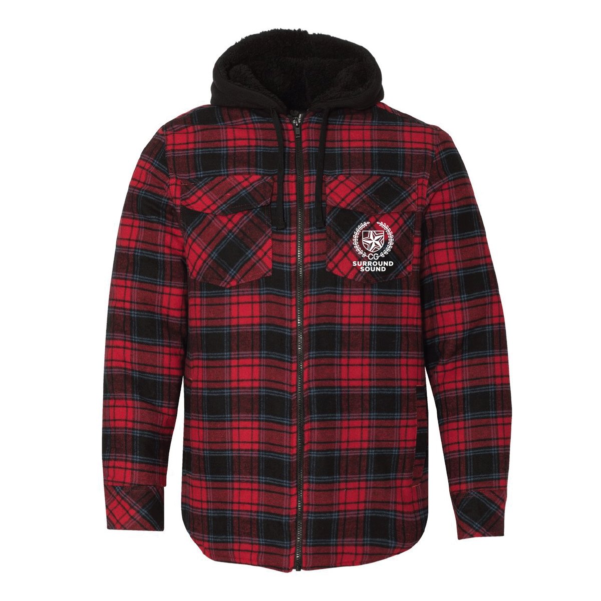 Surround Sound Men's Red Flannel Jacket - Center Grove Choirs product image