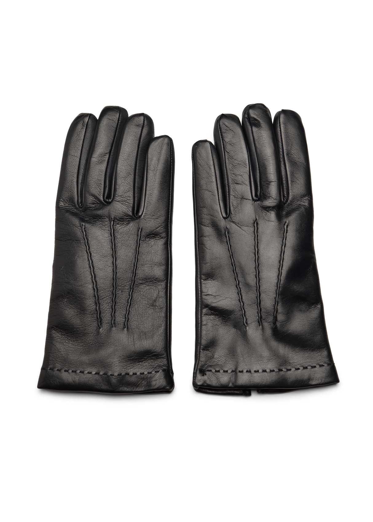 BOSS Black Leather Gloves - 8.5/S