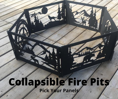 Collapsible fire pit