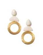 Load image into Gallery viewer, Laurence Delvallez Livo Earrings Cream
