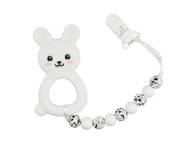Bunny Rabbit Silicone Baby Teether - Multiple Colours Available