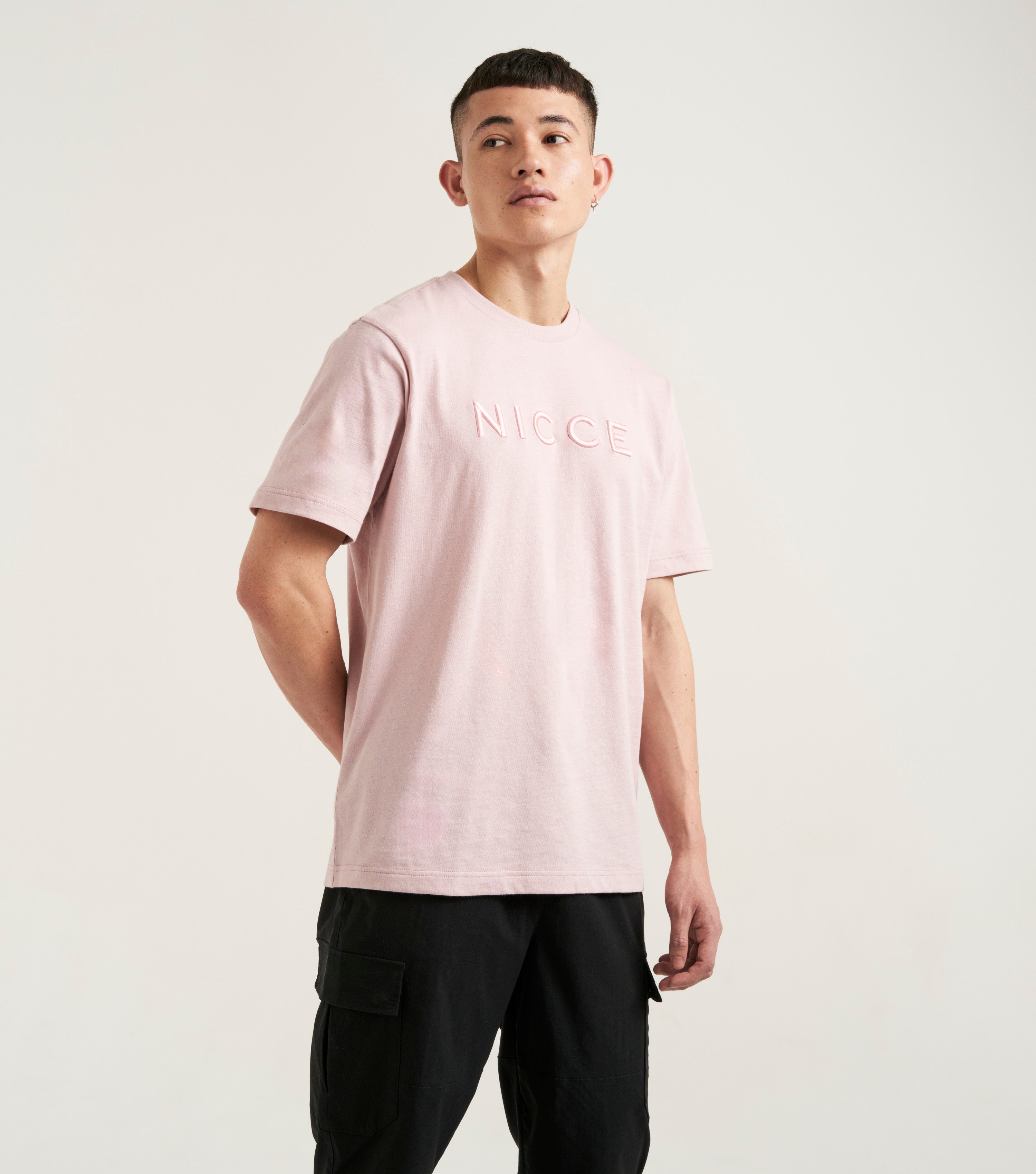 NICCE Mens Mercury T-Shirt | Chalk Pink