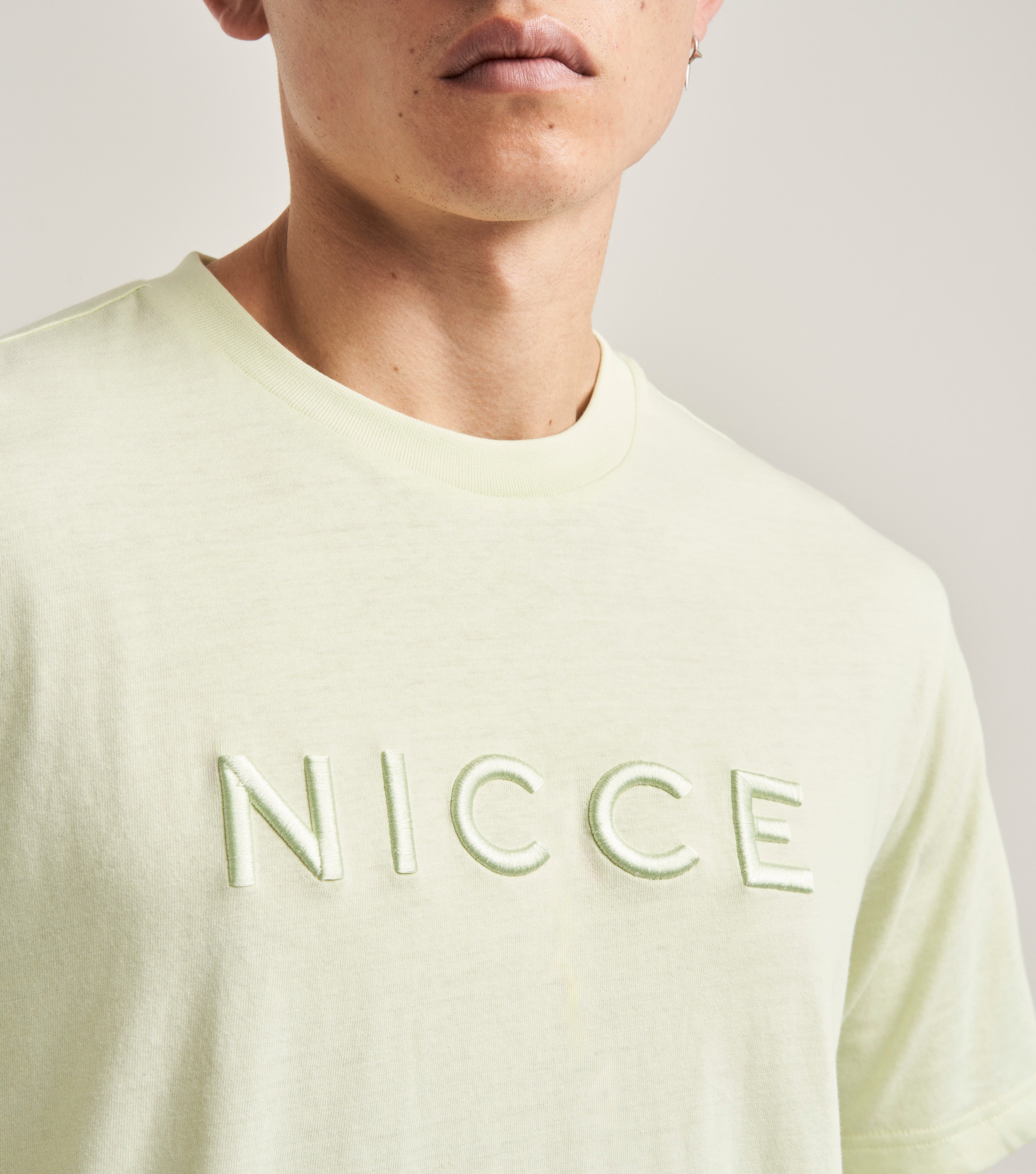 NICCE Mens Mercury T-Shirt | Pear Green