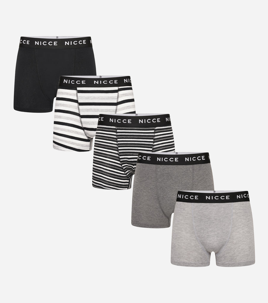 NICCE Mens 5 Pack Boxers Gyver