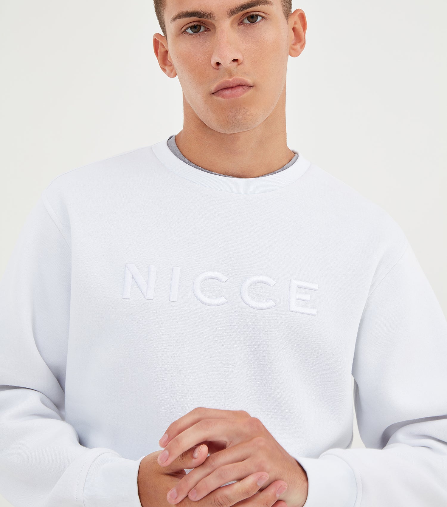 nicce white sweatshirt