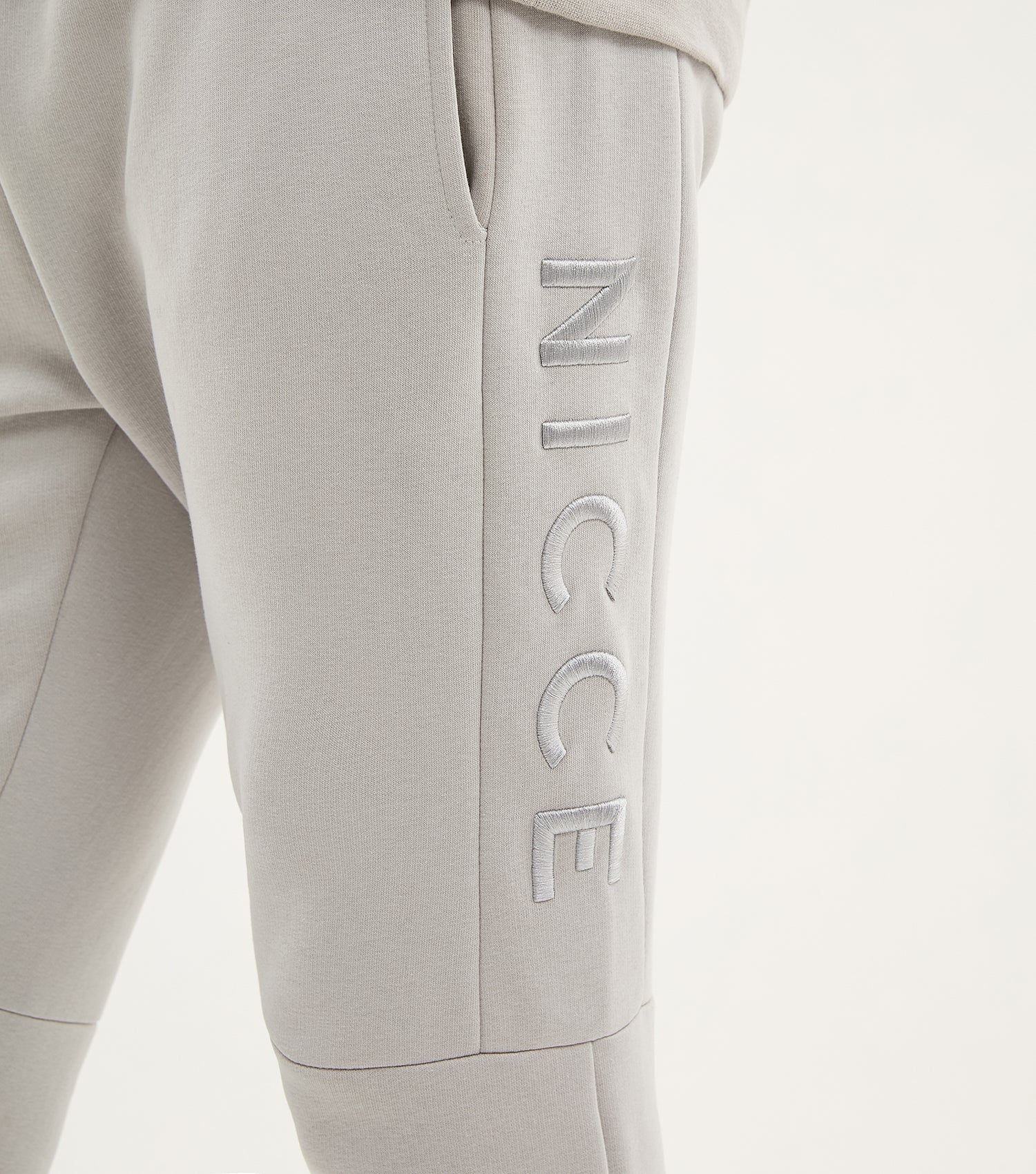 NICCE Mens Mercury Joggers | Stone Grey