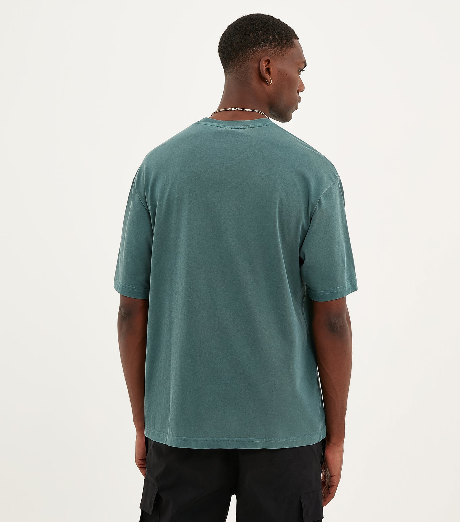 NICCE Mens Garment Dye Mercury T-Shirt | Washed Ivy Green