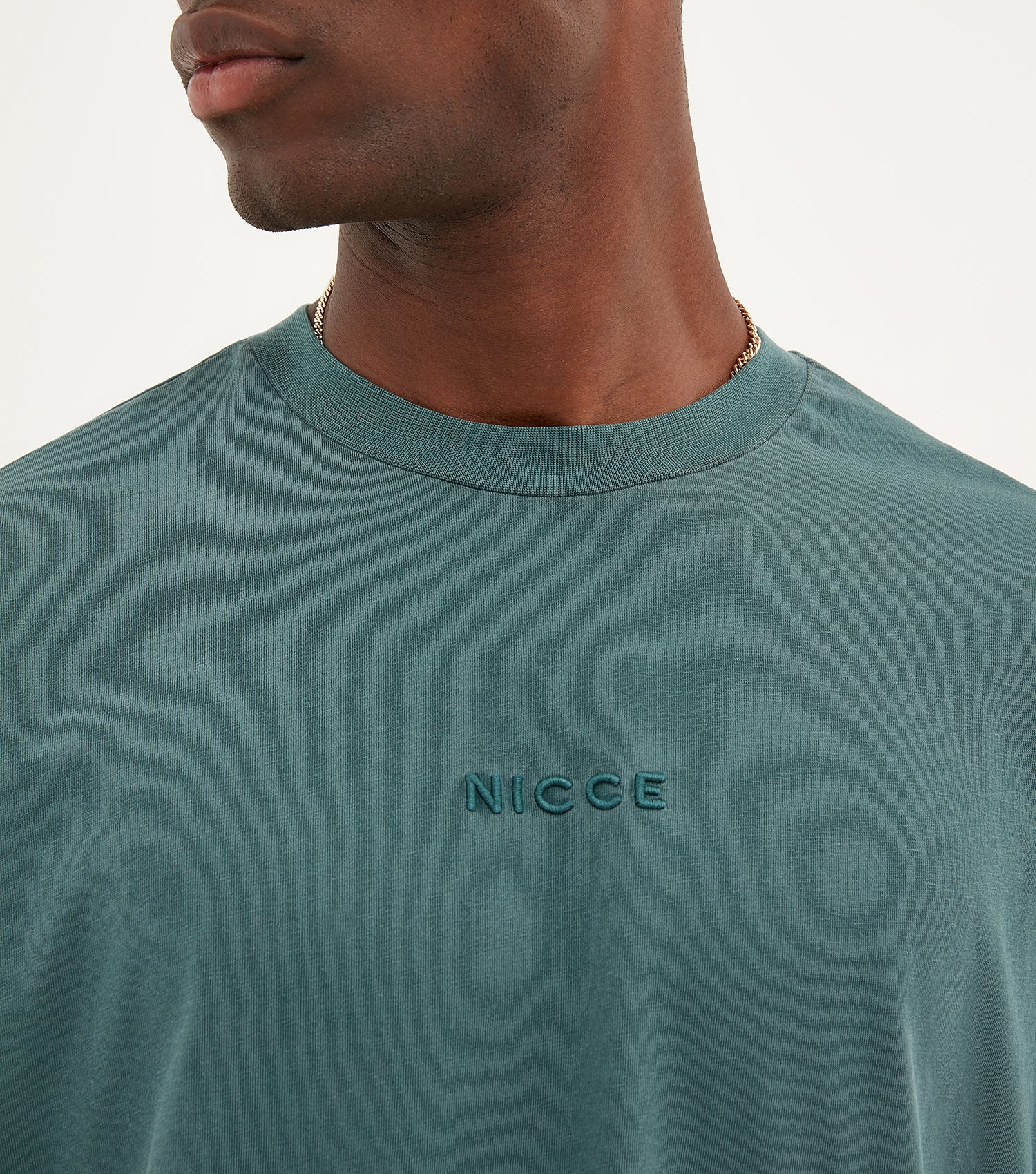 NICCE Mens Garment Dye Mercury T-Shirt | Washed Ivy Green