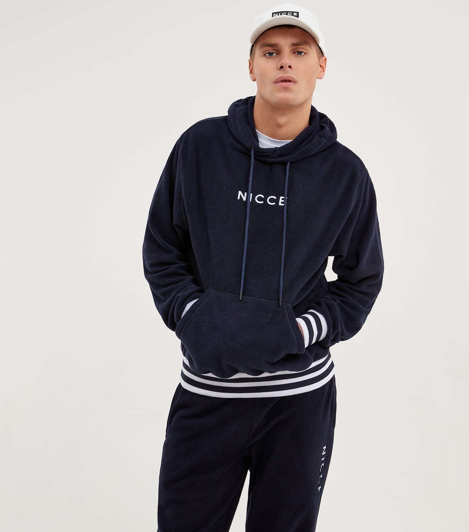 nicce navy joggers