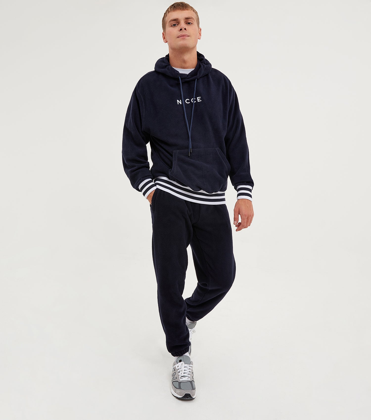 nicce navy joggers