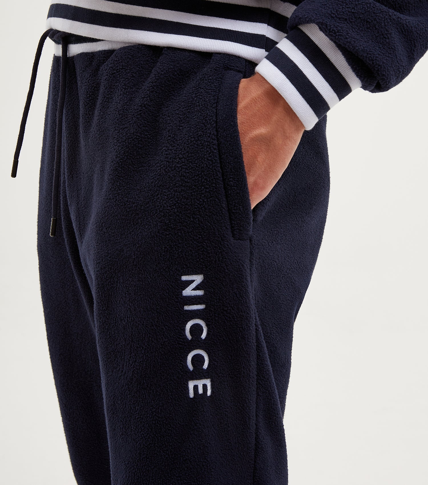 nicce navy joggers