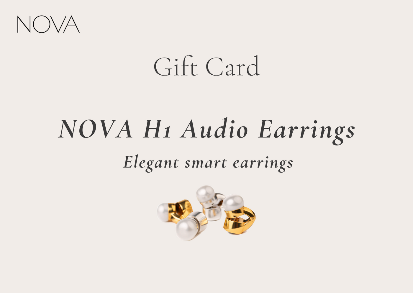 World's first Audio Earrings with real pearls! | NOVA H1 - YouTube